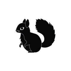 Black Squirrel Cartoon Design