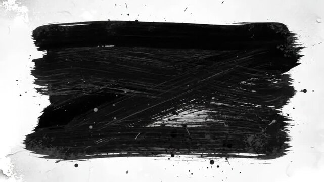 Two horizontal black brush strokes on a white background creating a minimalist abstract design art piece