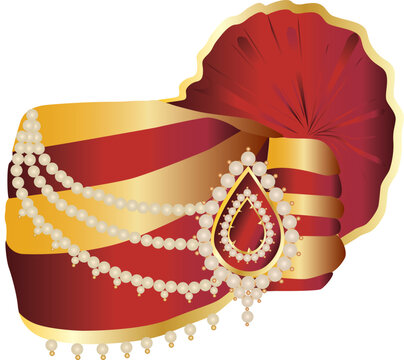 Red & Golden Colour Pheta