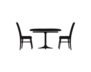 Stylish wooden table and modern chair set for dining, kitchen, or office space decor – perfect furniture combo for home or workspace interiors