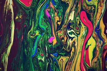 Marble colorful background. Movement of colors freely. 