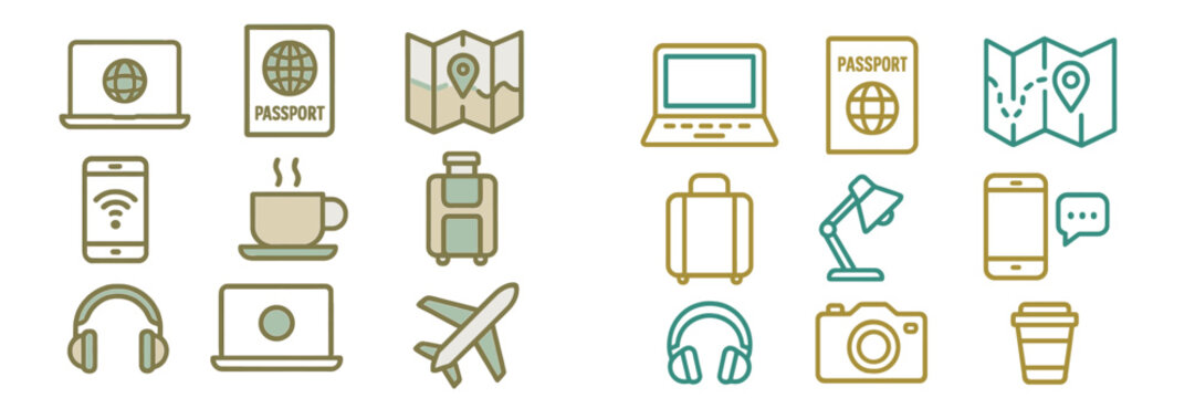 Travel essentials for modern adventurers featuring technology and exploration tools