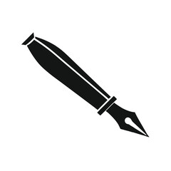 Trendy Black Silhouette Vector of Headphone Set Over Ear