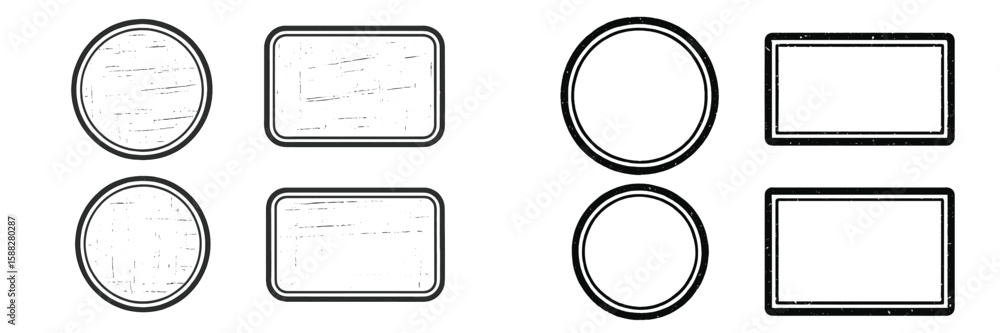 Poster blank vintage frames designed for customization and decoration in various shapes and sizes