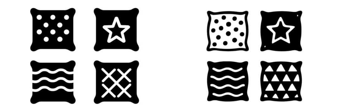 Unique black and white patterns for creative design inspiration displayed on a solid background