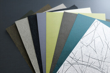 Fototapeta premium Exploration of Muted Tone Filament Samples Featuring Geometric Patterns and Various Recycled Materials