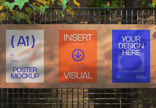 Street Wall Poster Mockup
