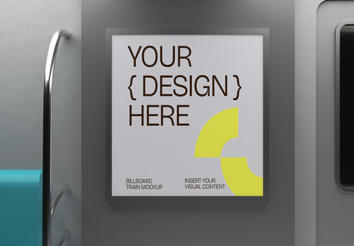 Train Station Billboard Mockup