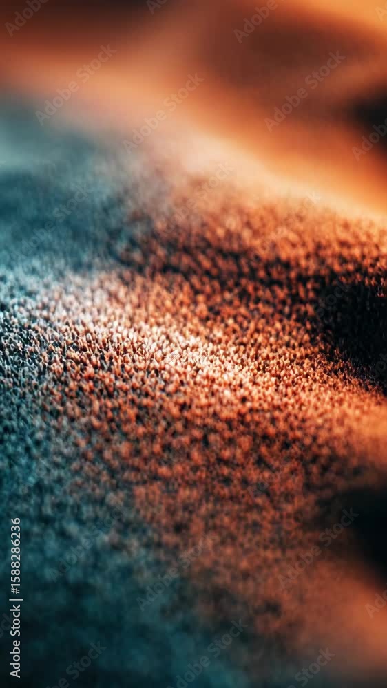 Poster this features a close-up view of water droplets on a textured surface, creating a vibrant reflection