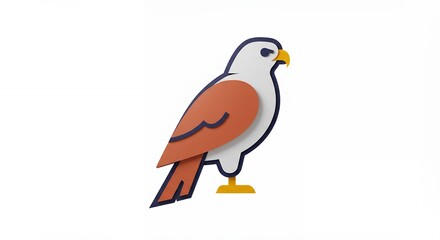 Stylized bird illustration graphic design