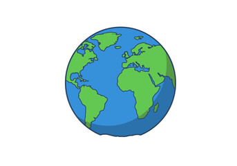 Fototapeta premium World Map Illustration