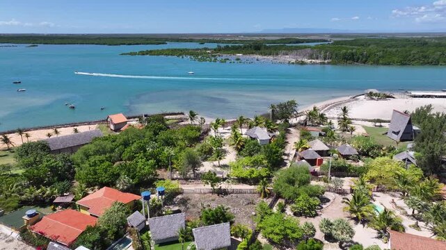 Macapa Beach At Luis Correia In Piaui Brazil. Beach Landscape. Nature Seascape. Travel Destination. Macapa Beach At Luis Correia In Piaui Brazil. Turquoise Water.