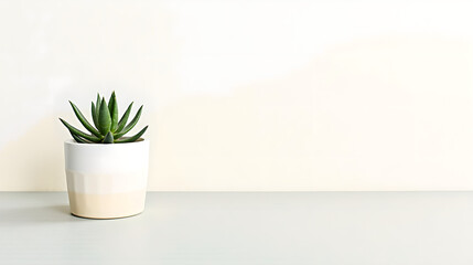 Succulent Plant on White Table

