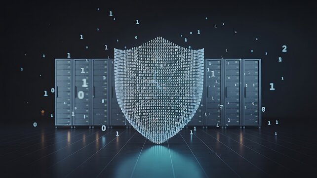 Digital Shield Protecting Servers cybersecurity data protection