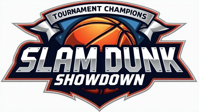 A basketball slam dunk competition .