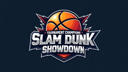 Basketball tournament  design for slam dunk showdown.