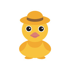 -kawaii-duckling-with-a-hat--vector-flat-colour-ca.eps