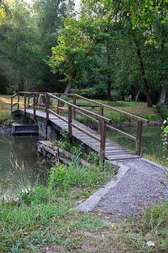 Tranquil Lake Scene in Artix in France