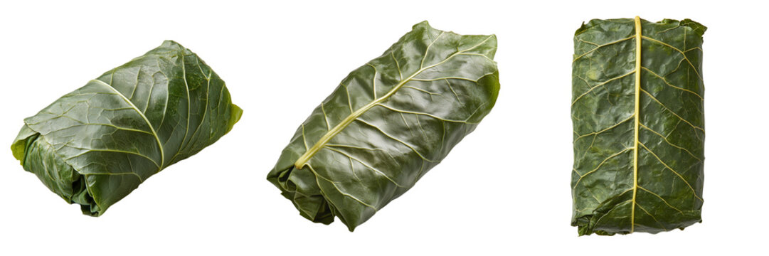 Set of a leaf wrap , isolated