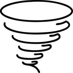 tornado icon vector illustration