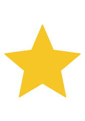 Obraz premium Simple Golden Star Illustration