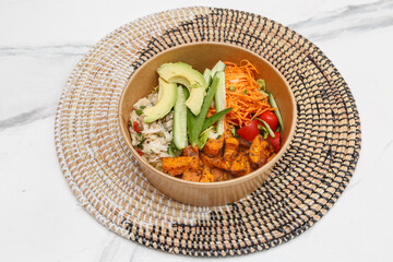 Salade de morue – plat à emporter, spécialité antillaise