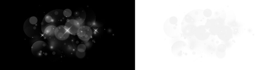 Glittering spark png trail on transparent background