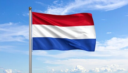 The national flag of the Netherlands