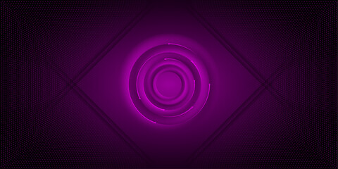Abstract 3d circular shape pattern background-Modern creative vector for banner, poster, flyer, seminar, presentation-Elegant gradient magenta futuristic background template