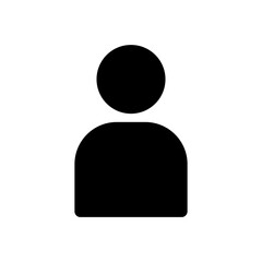 user icon vector illustration, Universal User Profile & Account Symbol – Representing Individual, Avatar, Human, Contact, and Community for Web & App Interfaces