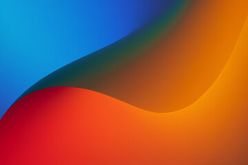 Abstract gradient background with smooth curved shapes and vibrant colors