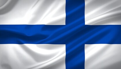 The national flag of Finland