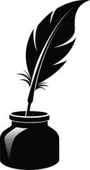 Trendy Black Silhouette of Scissors