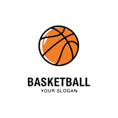 Basketball logo icon vector design 