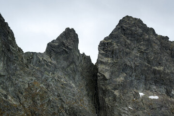 The most difficult climbing spots with a high degree of exposure in the High Tatras are Żabia Turnia and Woływy Grzbiet.
