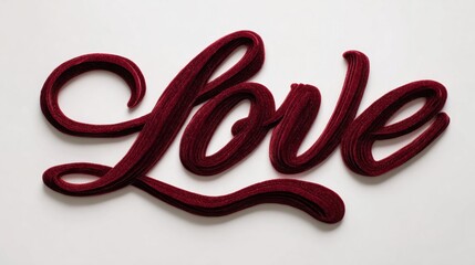 Red layered "LOVE" word art