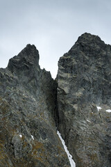 The most difficult climbing spots with a high degree of exposure in the High Tatras are Żabia Turnia and Woływy Grzbiet.
