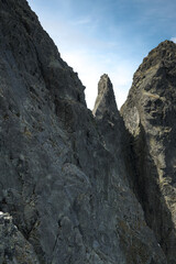 The most difficult climbing spots with a high degree of exposure in the High Tatras are Żabia Turnia and Woływy Grzbiet.

