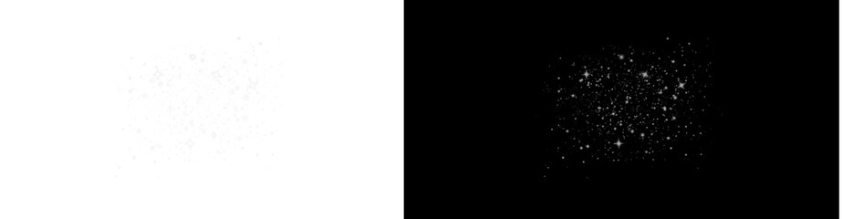 Shimmering path png with glowing star dust effect