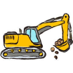 hand drawing illustration constructions for kids