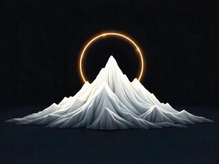 white snow covered mountains