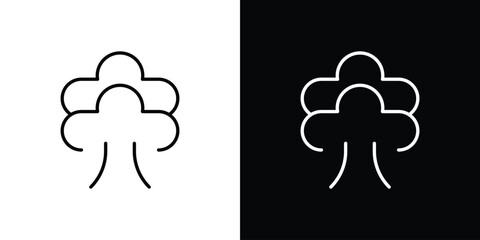 Steam icon. Thin linear web icons