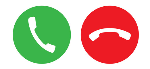 Phone call icon. Telephone icon symbol. Received or finished conversation icon. Vector illustration