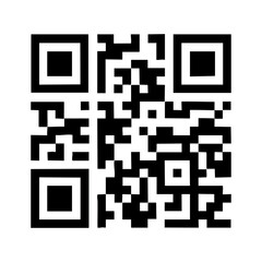 High-Resolution Black and White QR Code on White Background