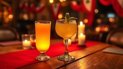 A traditional red-and-white rosette pinned on linen, glowing under golden sunlight during Peru's Independence Day celebration.
