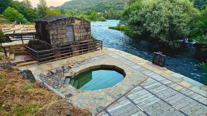 molino thermal area in orense, galicia, spain