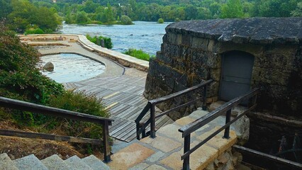 molino thermal area in orense, galicia, spain