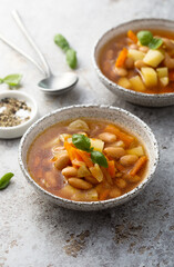 White bean soup with vegetables