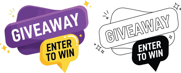 Participate in giveaway enter to win free prize contest and sweepstakes promotion social media marketing editable