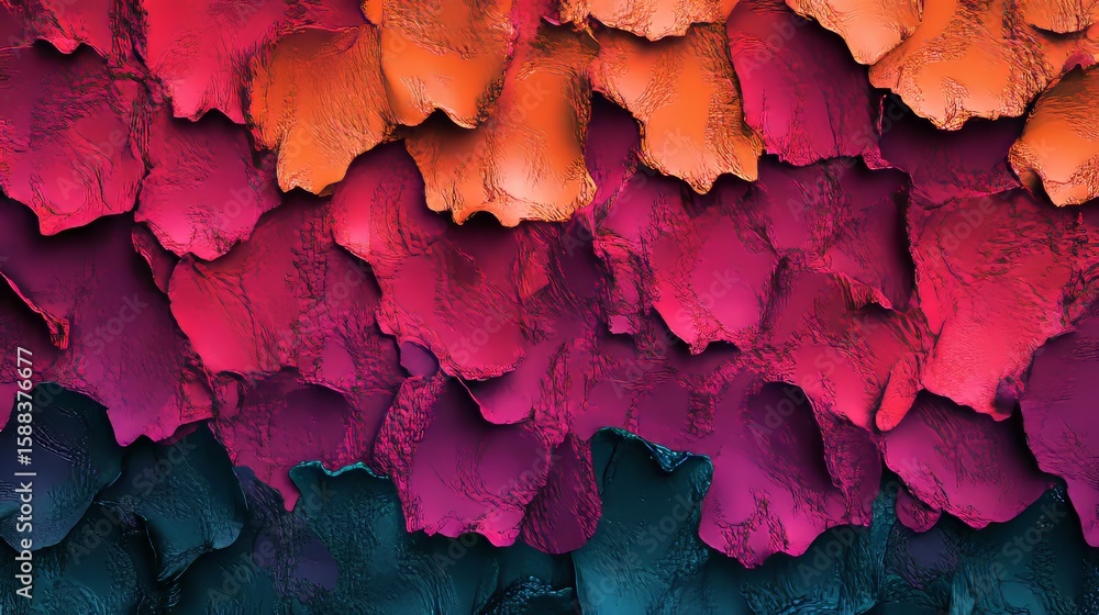 Aufkleber abstract layered paint texture with vibrant color gradient effect